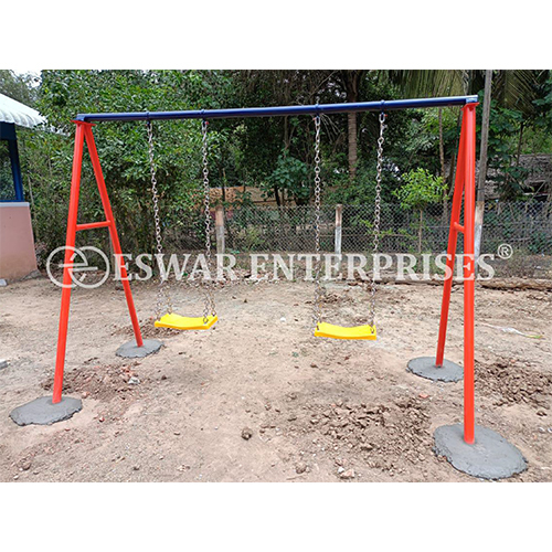 Swing FRP And Wooden Seat 2 Seater