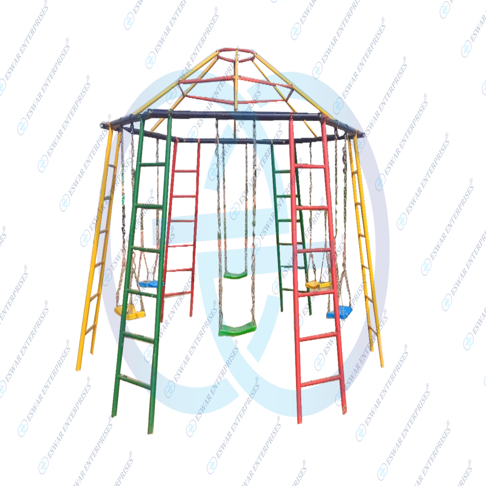 6 Seater Dome Swing - Material: Metal