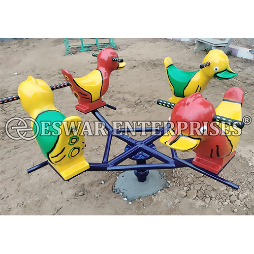FRP Duck And Horse Merry Go Round