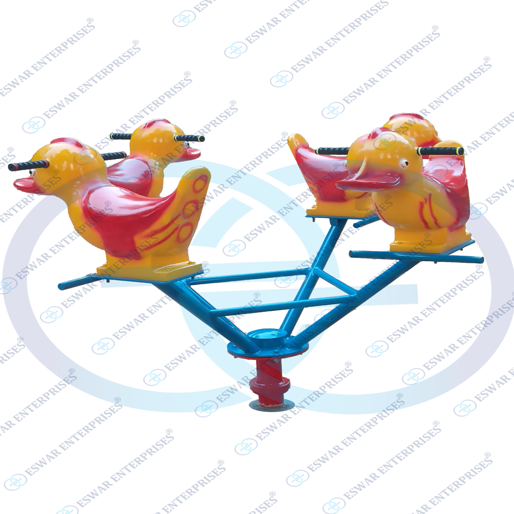 FRP Duck And Horse Merry Go Round