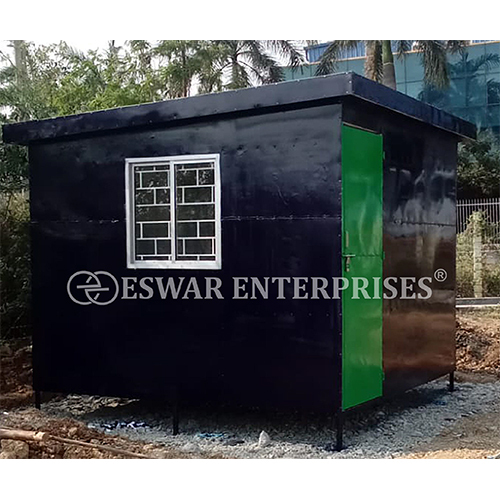 10X10X7.5 Feet Security Cabin - Color: Black