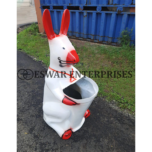 DUST BIN FRP  RABBIT SHAPED