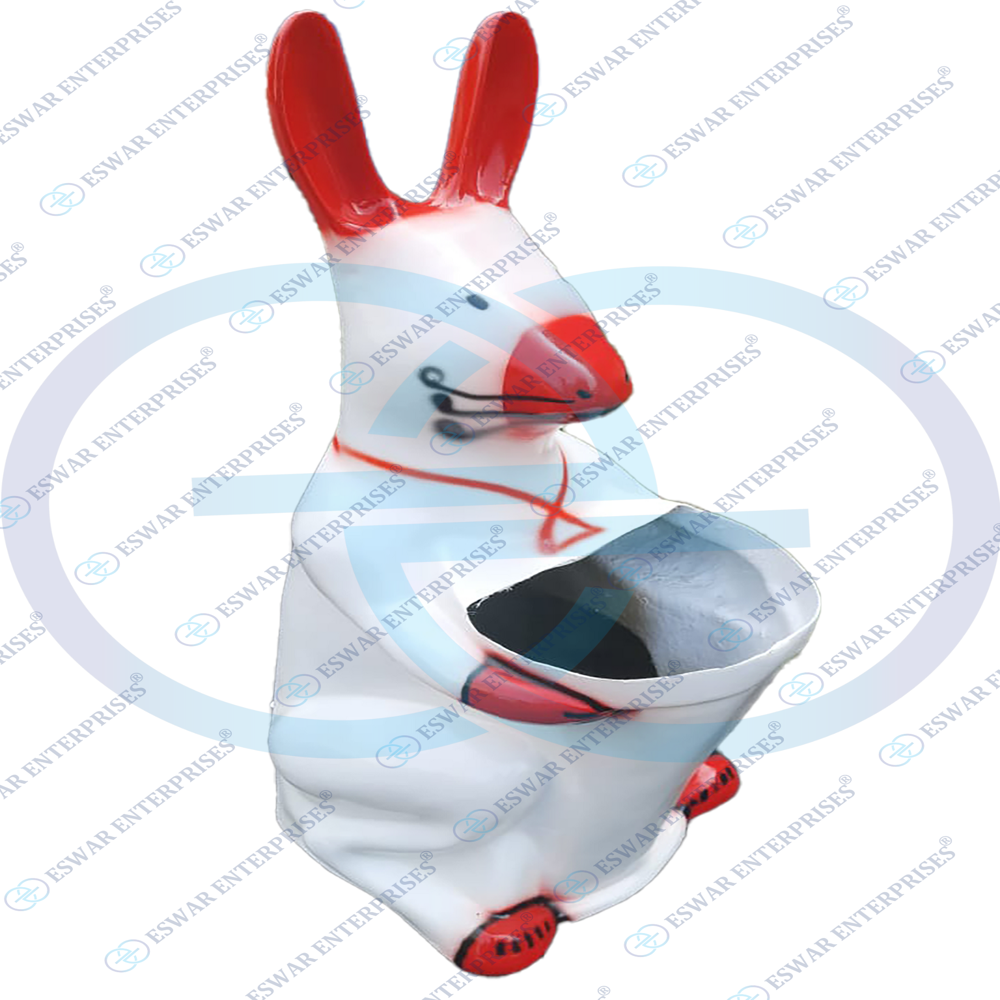DUST BIN FRP  RABBIT SHAPED
