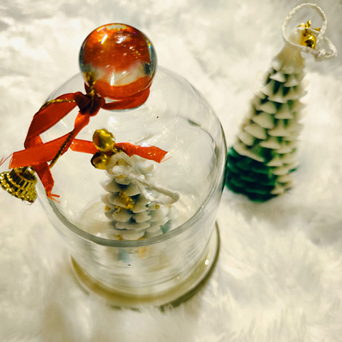 Golden Noel Christmas Candle