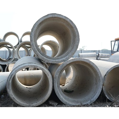 200 MM NP2 RCC Pipe - Grey, 2 Meter Length, Round Shape | Polished Surface Treatment, Reinforced Cement Concrete Material