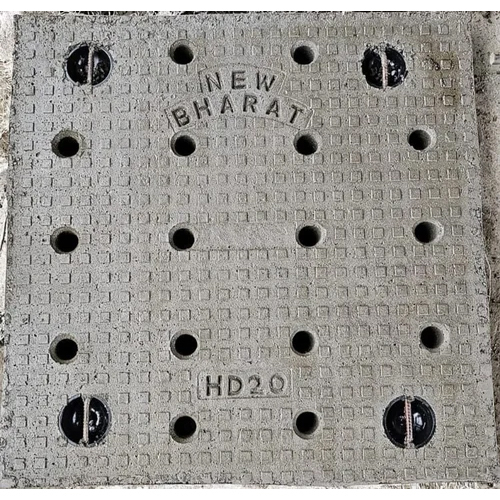 RCC Chamber Cover - Concrete, 900 x 600 Millimeter | Powder Coated Finish, Square Shape for Drainage Applications