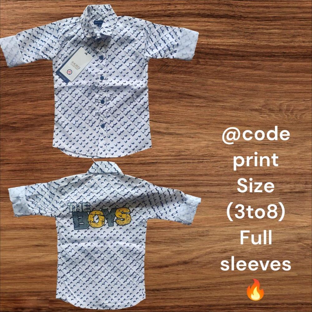 Kids  Code Print Shirt