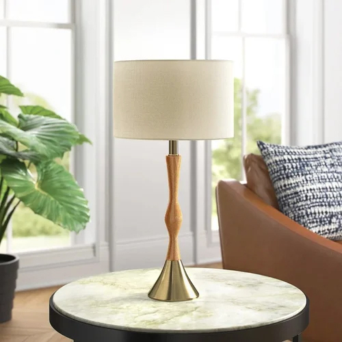 Antique Brass Finish Touch Lamp