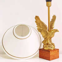 Antique Brass Finish Metal Design Eagle Table Lamp