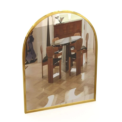 Gold Metal Arch Mirror
