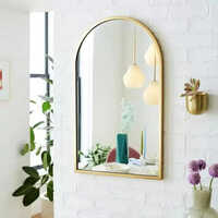 Gold Metal Arch Mirror