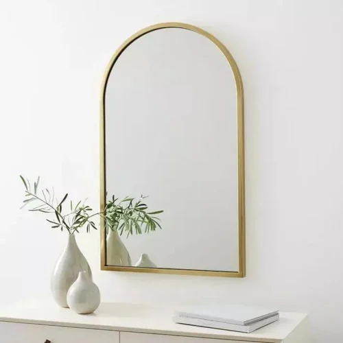 Gold Metal Arch Mirror