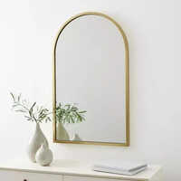Gold Metal Arch Mirror
