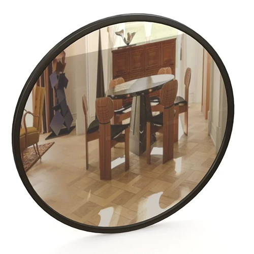 Black Round Mirror