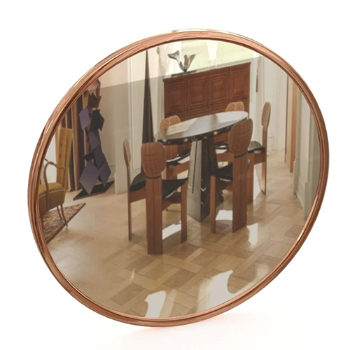 Rose Gold Round Mirror