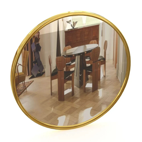 Golden Round Mirror - Color: Regular