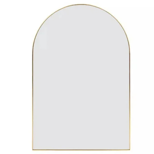 Rose Gold Metal Arch Mirror