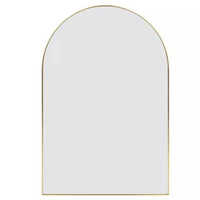 Rose Gold Metal Arch Mirror