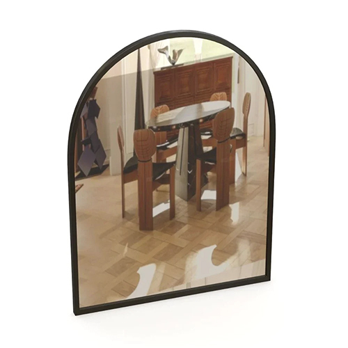Black Metal Arch Mirror
