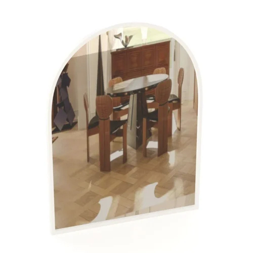White Metal Arch Mirror