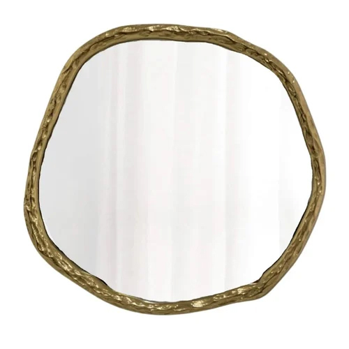 Abstract Vintage Hammerred Mirror