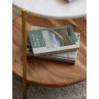 Florence Side Table Marble And Wood Base
