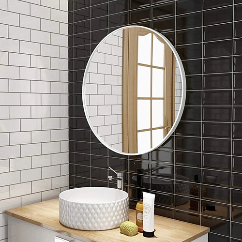 White Round Mirror