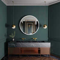 White Round Mirror