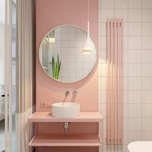 White Round Mirror - Color: Regular