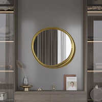 Classic Wane Gold Moon Glass Mirror