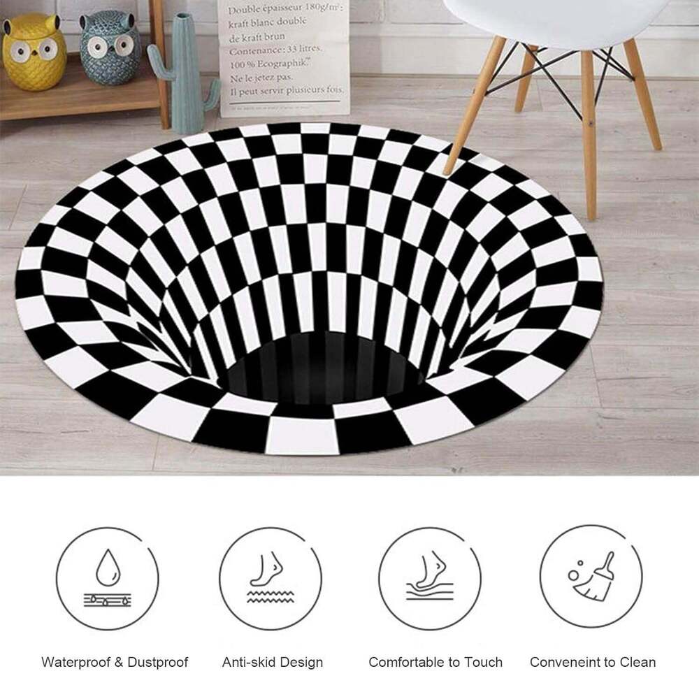 3d Space Round Carpets