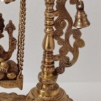 Brass Lord Ganesh Jhula brass Statue decorative work unique gift showpiece