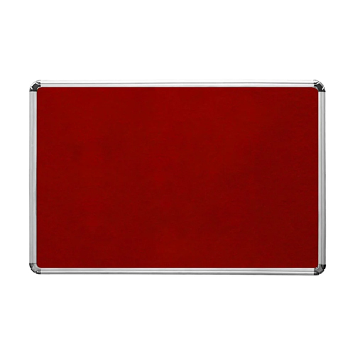 Red Notice Board - Dimensions: 60X48 Inch Inch (In)