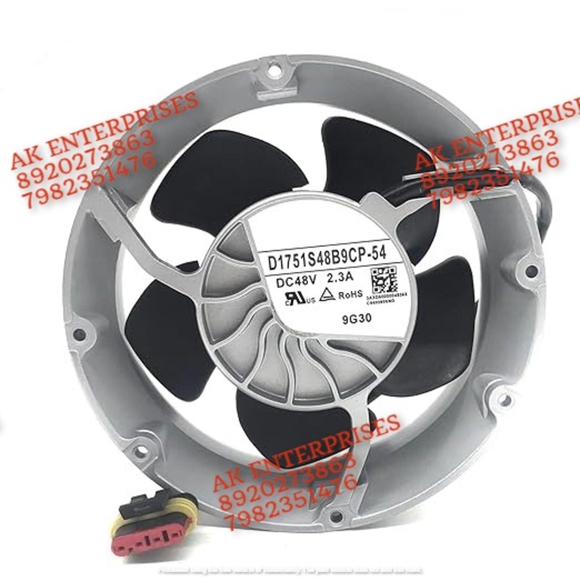 Nidec D1751S48B9CP-54 Axial Fan 48V=2.3A DC Brushless Air Cooling Metal Fan 170 * 50mm 4-wire