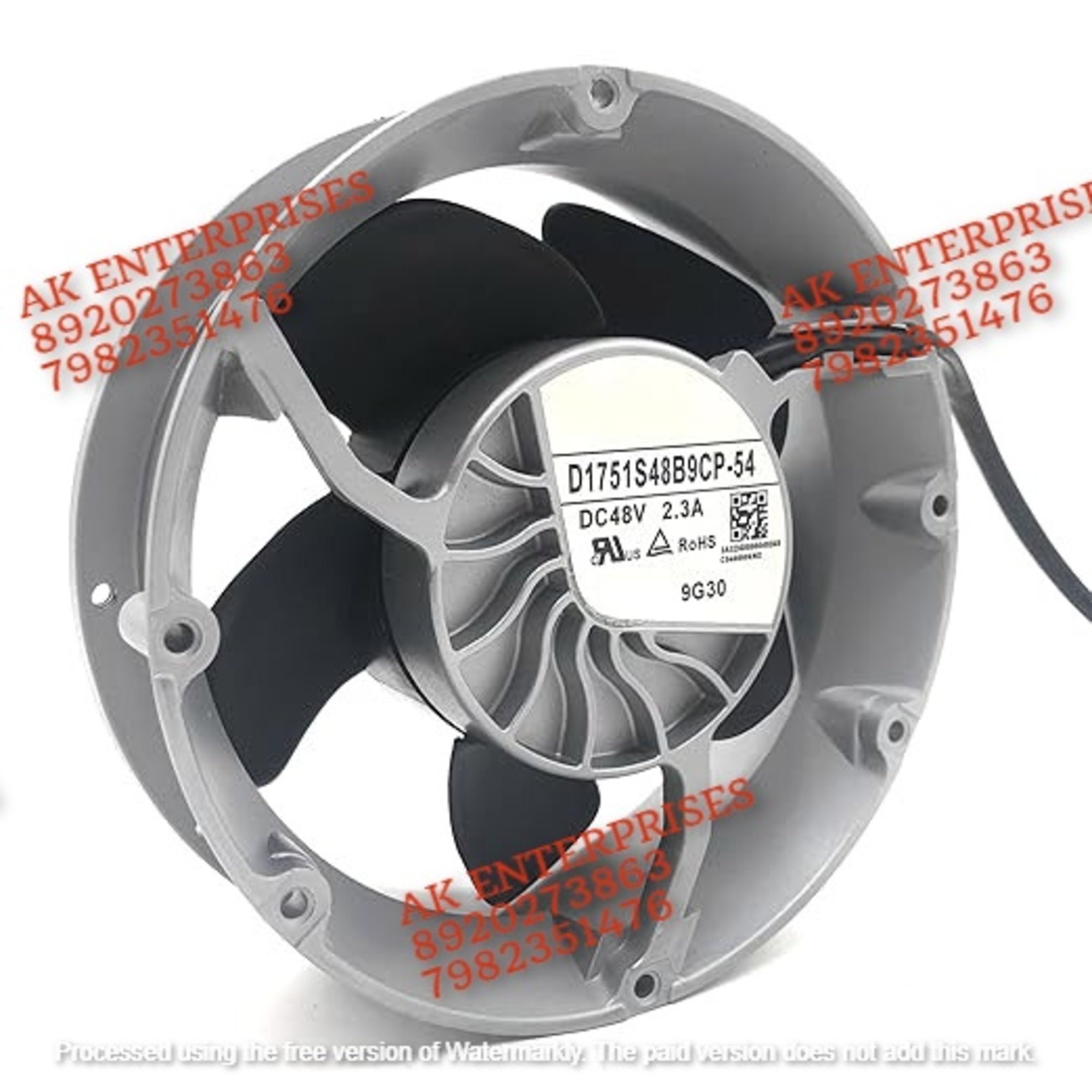  Nidec D1751S48B9CP-54 Axial Fan 48V=2.3A DC Brushless Air Cooling Metal Fan 170 * 50mm 4-wire