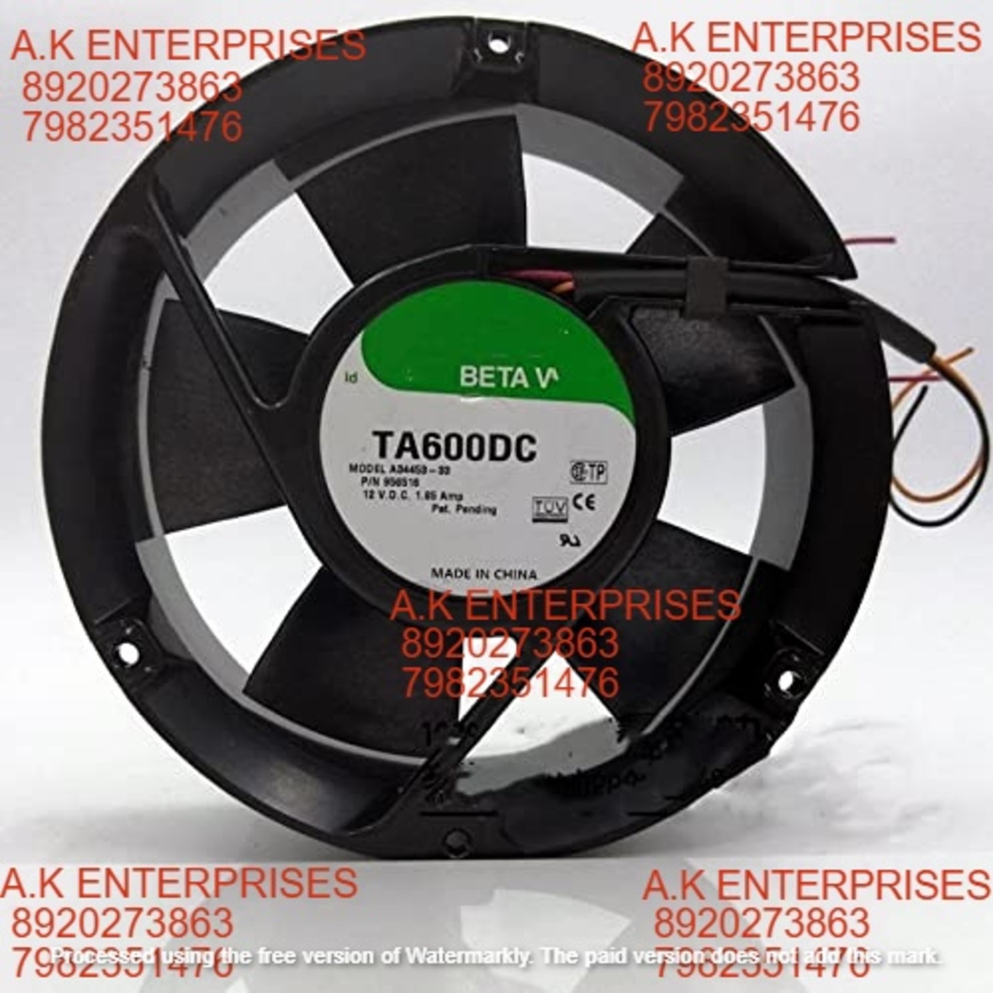 NIDEC TA600DC A34453-33 Cooling Fan -12 V 1.85A 17251 3-Wire Cooling Fan