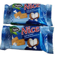 Nice Sugar Sprinkled Coconut Flavoured Biscuit - Fat Content (%): Approx. 12% Percentage ( % )
