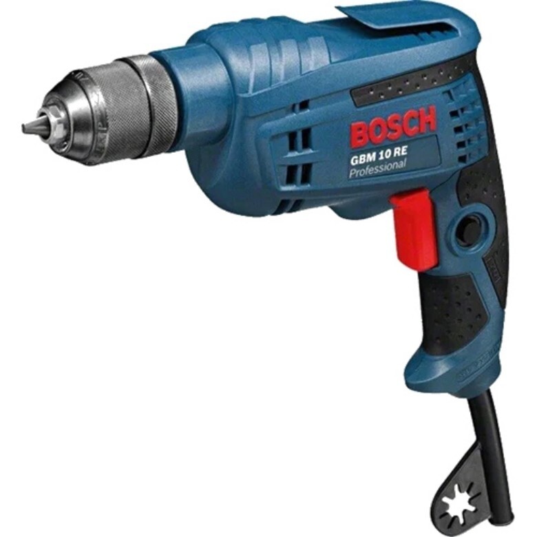 GBM 10 RE Electric Drill - Variable Speed, Blue Color | 1-Year Warranty, High Performance