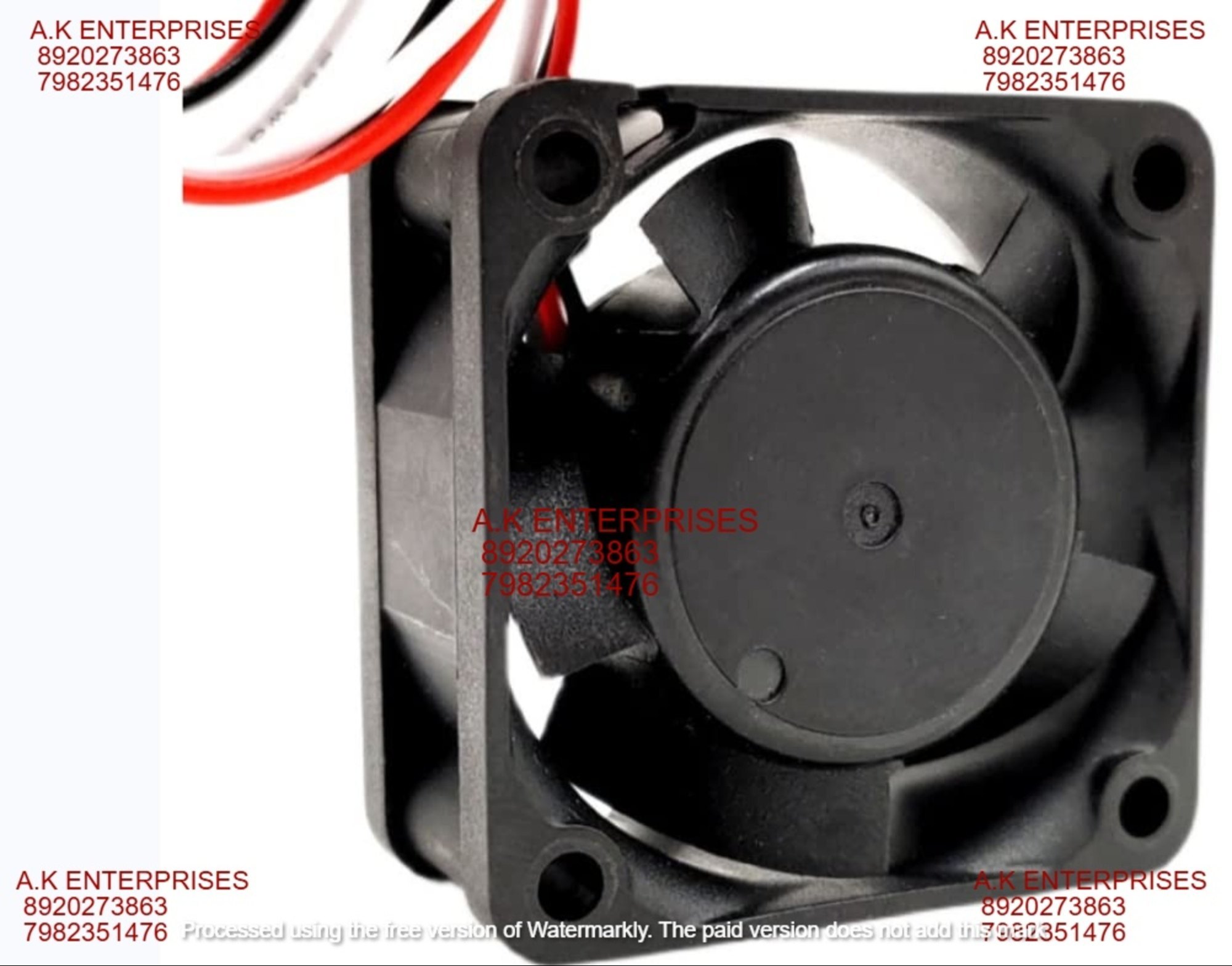 Nmb-mat Axial Fan - Black Plastic 40mm X 40mm X 20mm 12v Dc 0.13a Brushless Motor 9500 Rpm Cooling Solution With 3-wire Config For Precision Speed Control