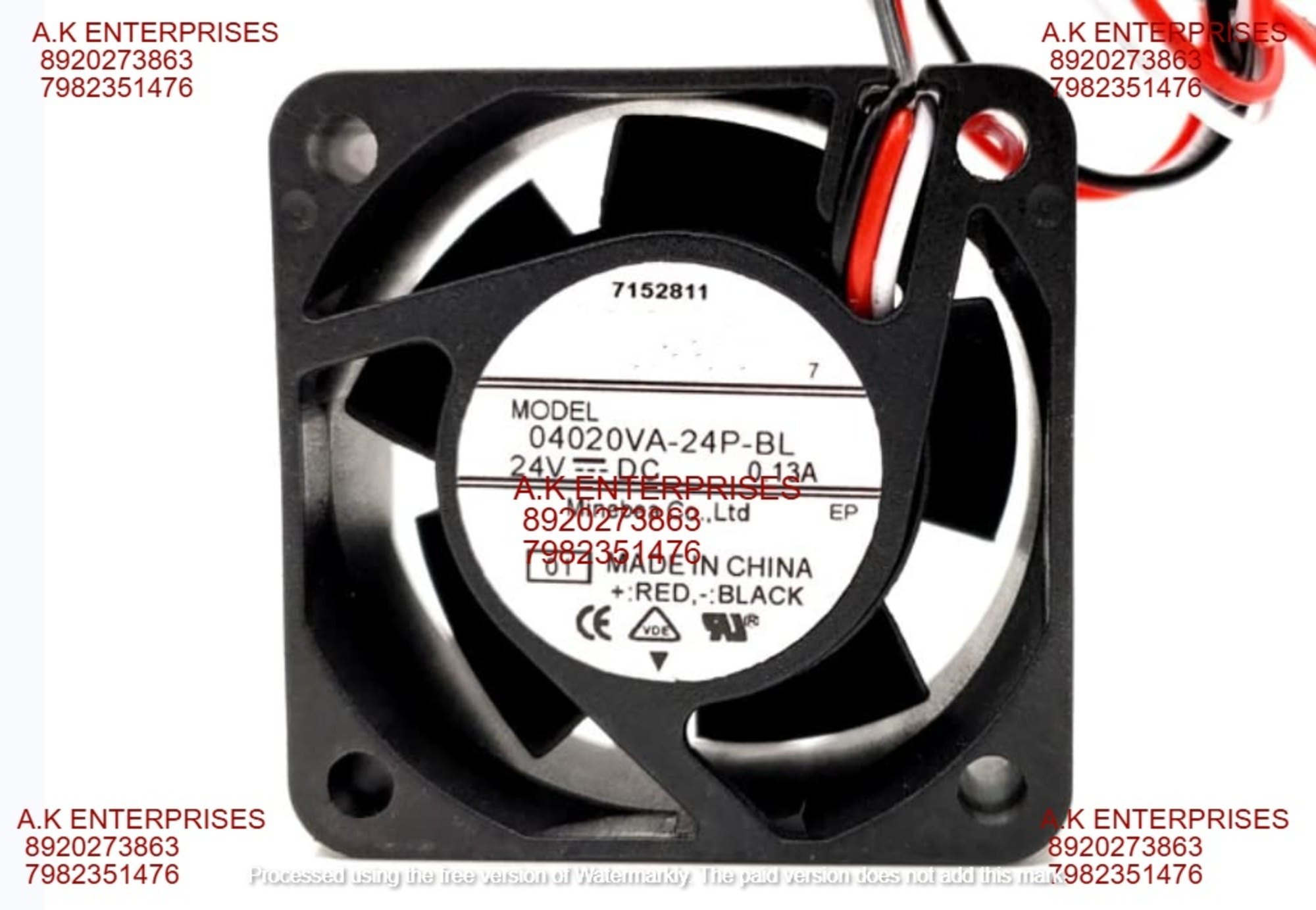 Nmb-mat Axial Fan - Black Plastic 40mm X 40mm X 20mm 12v Dc 0.13a Brushless Motor 9500 Rpm Cooling Solution With 3-wire Config For Precision Speed Control