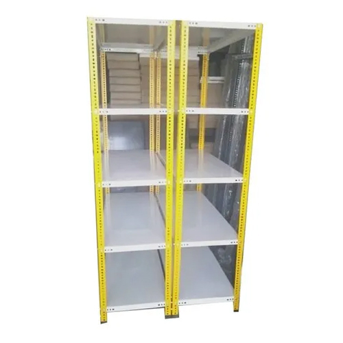 Powder Coated Slotted Angle Rack - Color: Yellow