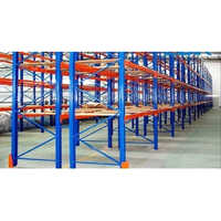 Industrial Warehouse Rack - Iron Material, Custom Size, Blue & Orange Colors | Durable, Heavy Load Capacity, Versatile Open Design For Easy Access