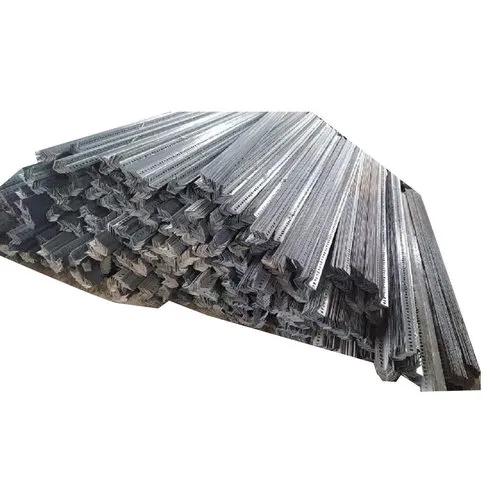 6 Feet Iron Slotted Angle - Color: Silver