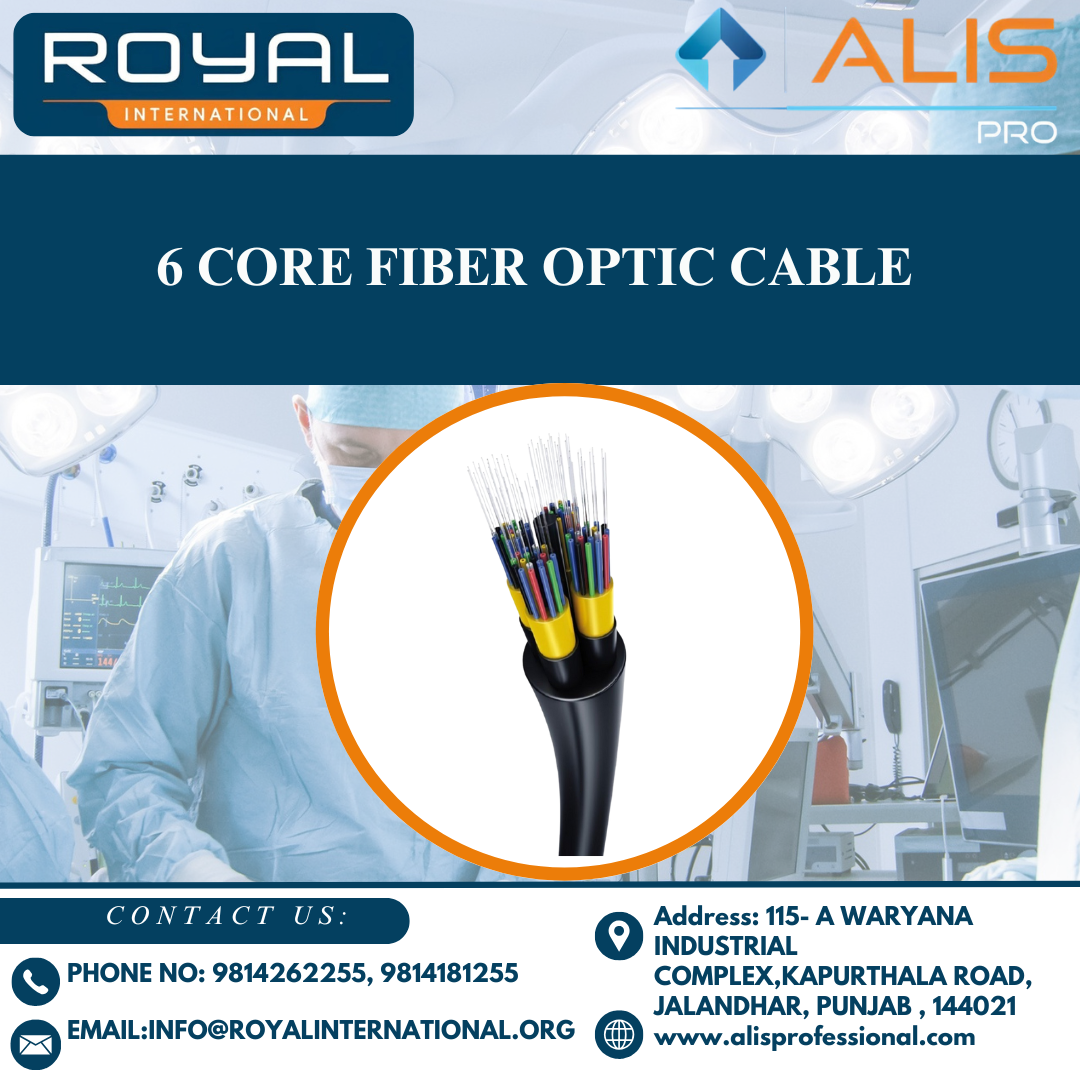 6 Core Fiber Optic Cable