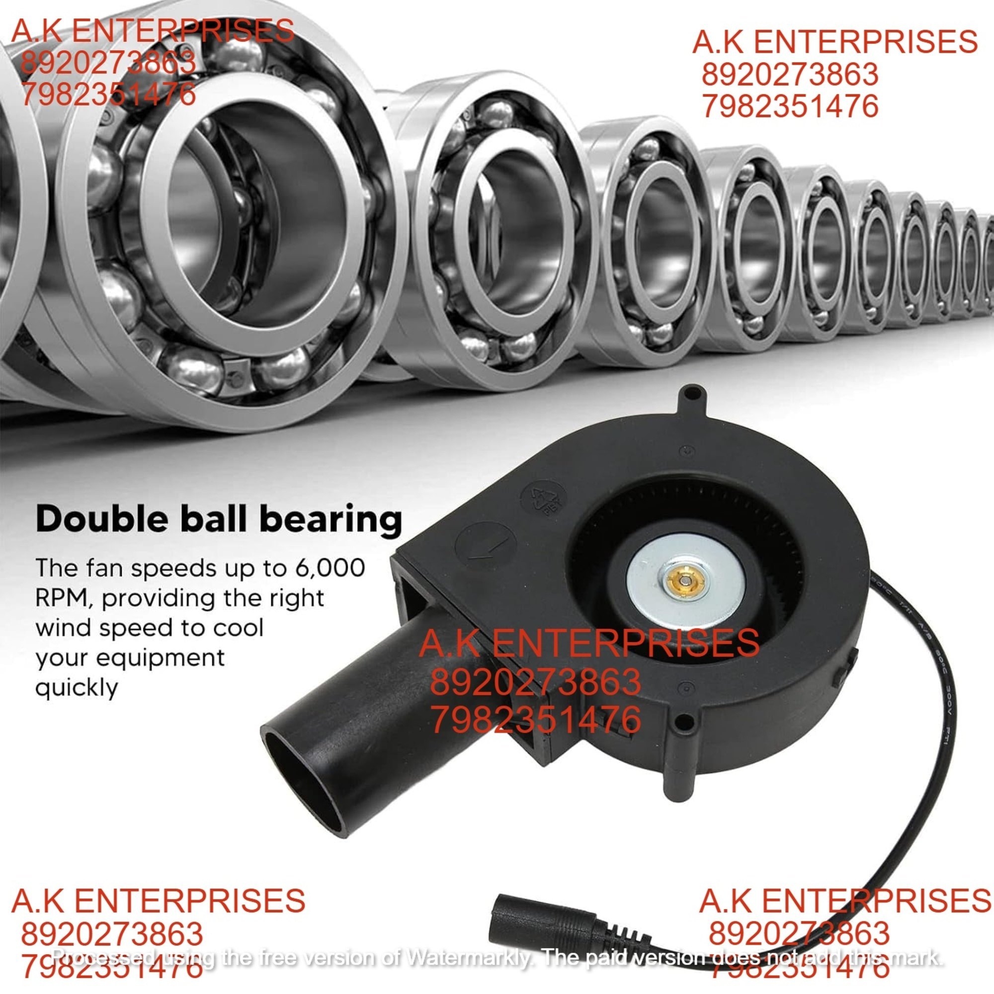 12v Dc Blower Fan, 12 Volt Brushless Turbo Blower Cooling Fan, 97x33mm Dual Ball Bearing Dc Brushless Cooling Turbo Fan For Diy Cooling Ventilation (6000 Rpm) - Application: [