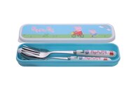 CherryBox Cartoon Character Stainless Steel Spoon & Fork Cutlery with Box Set for Kids, Children School Return Gift Birthday