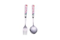 CherryBox Cartoon Character Stainless Steel Spoon & Fork Cutlery with Box Set for Kids, Children School Return Gift Birthday
