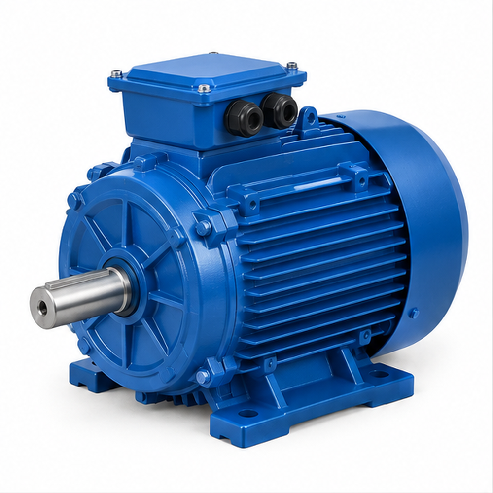 E Class Induction Motor - Color: Blue