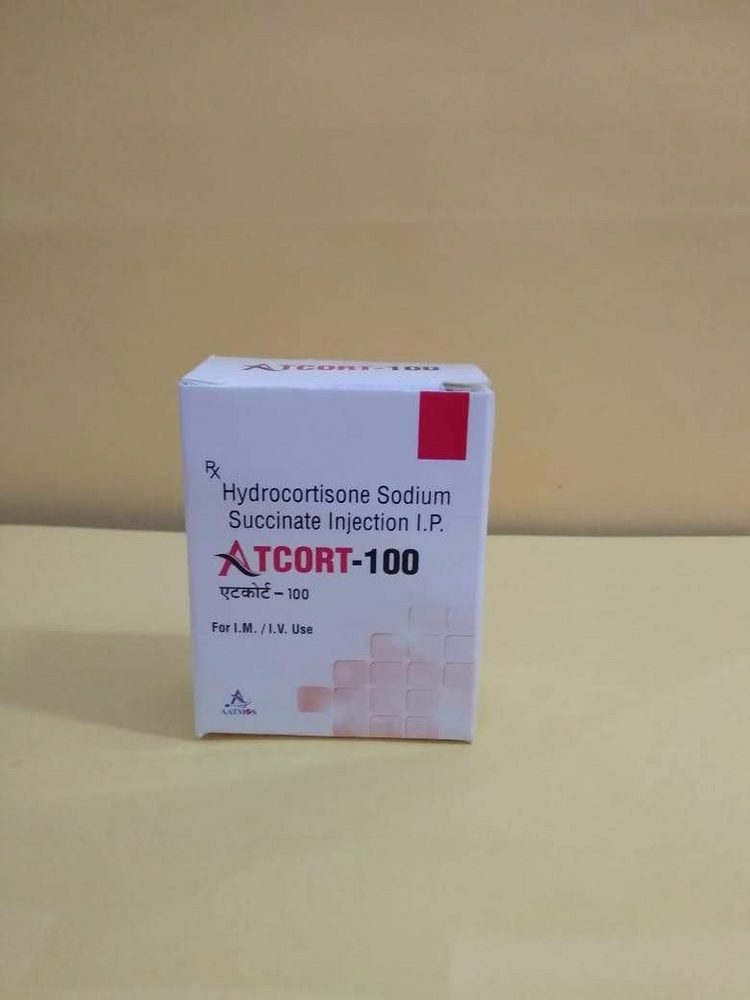 ATCORT -100 INJ HYDROCORTISONE  SOD SUCCINATE 100 MG WW.F.I