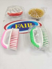 Heavy Jet Cloth Brush - High Grade Virgin Plastic, Jet Shape | Ideal For Difficult Areas, Assorted Colors, Fragrance Infused, Compatible With Detergents